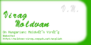 virag moldvan business card